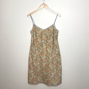 J.CREW Paisley Floral Spaghetti Strap Midi Dress 6